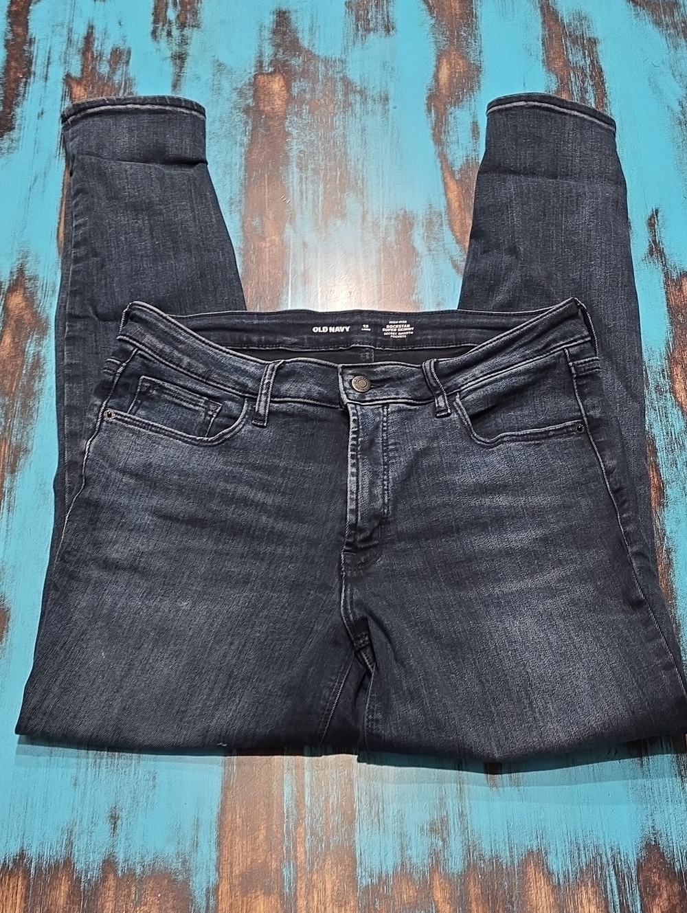 Old Navy Women's Dark Rockstar Super Skinny Jeans